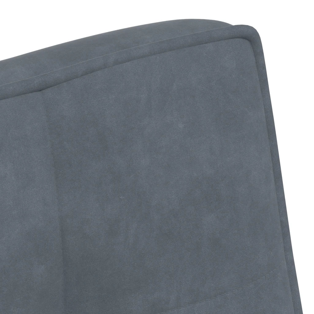 Panca-Sgabello Grigio Scuro 110x74x84 cm in Velluto
