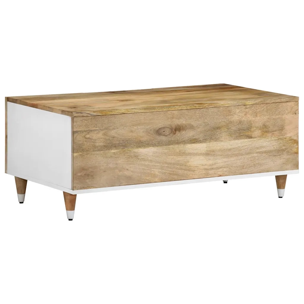 vidaXL Tavolino da Salotto 100x54x40 cm in Legno Massello di Mango