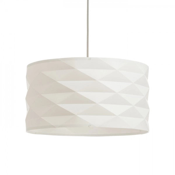 Lampadario EZRA 40 a sospensione PVC bianco/grigio 230V E27 15W
