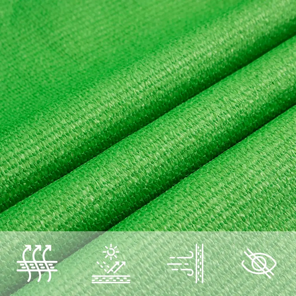 Vela Parasole-Telo Ombra-Vela Ombreggiante 160 g/m2 Verde Chiaro 2,5x3 m in HDPE