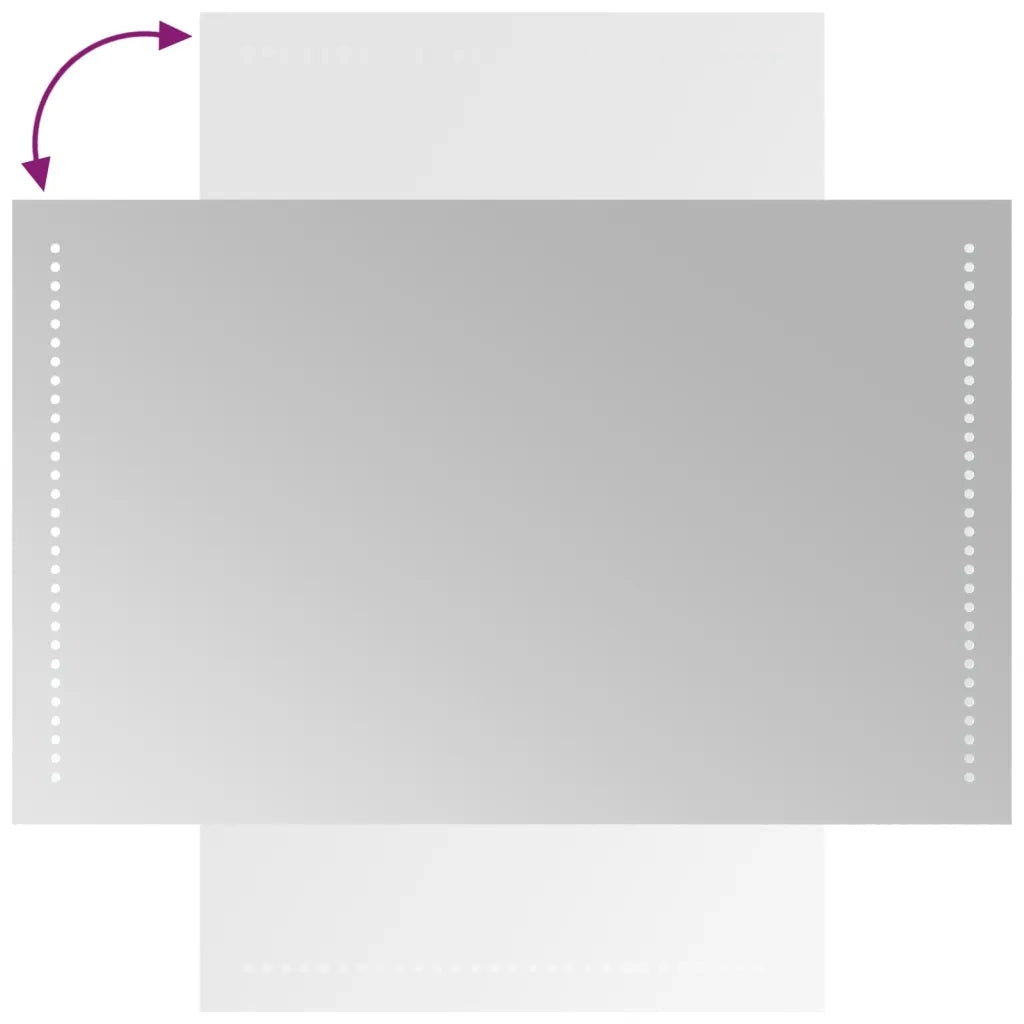 Specchio da Bagno con Luci LED 50x80 cm cod mxl 67493