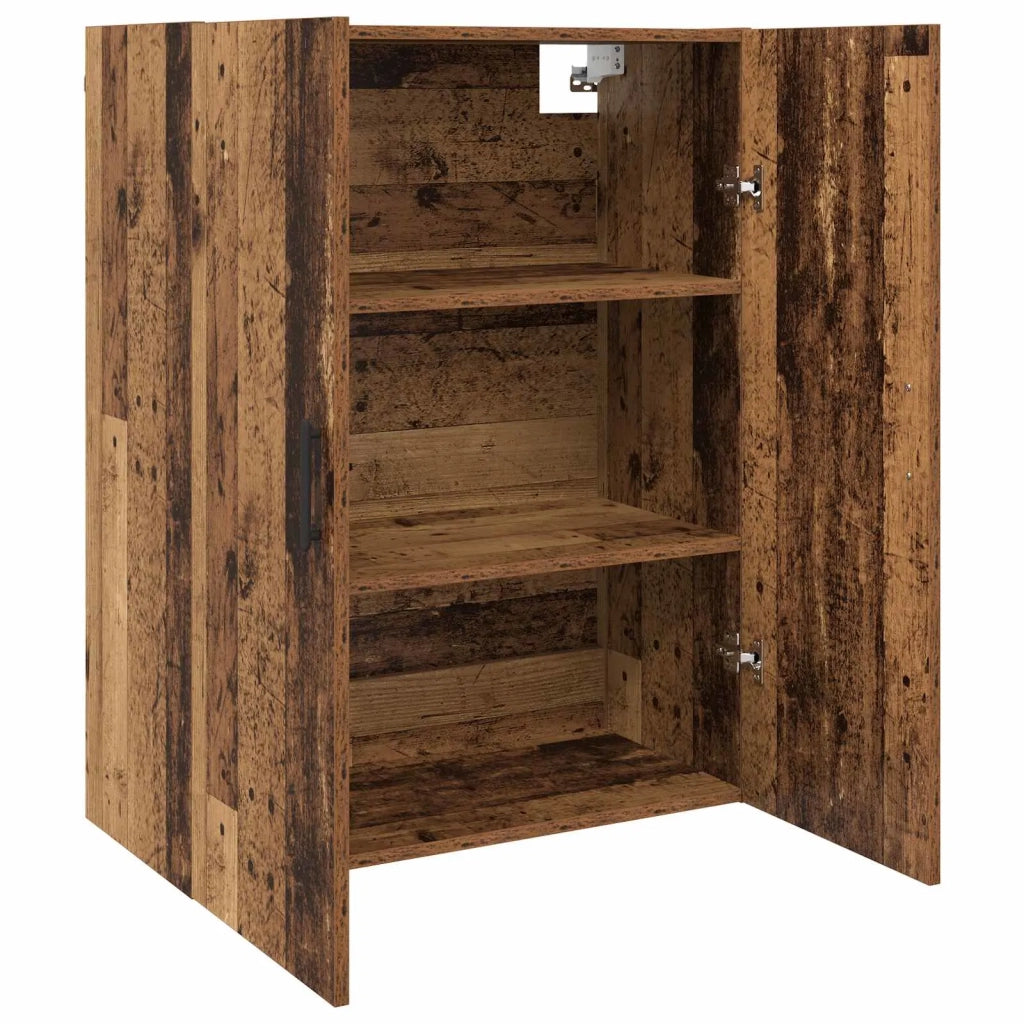 Mobiletto a muro 2 pcs Legno vecchio 69,5 x 34 x 90 cm 3394530