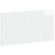 Testiera da Muro ALKMAAR Bianco Lucido Legno ingegnerizzato 896319