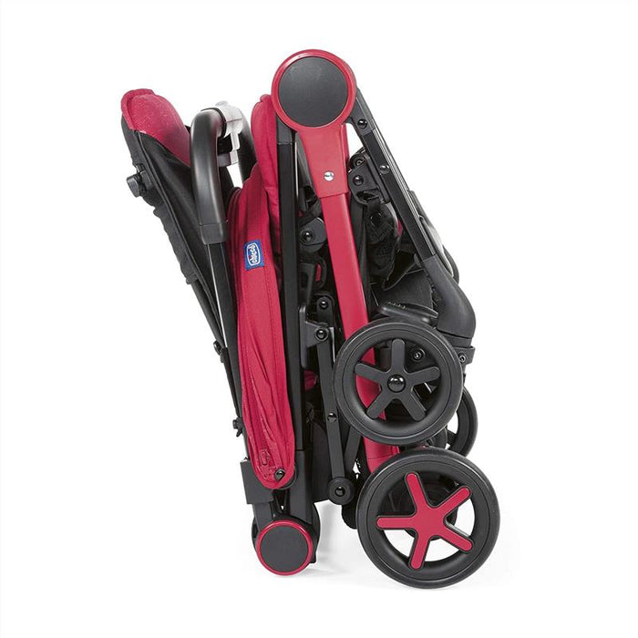 CHICCO PASSEGGINO MIINIMO PER NEONATI TRIO 3 IN COLORE RED PASSION 48X54X26 CM FINO AI 15 KG - 4 POSIZIONI PESO 6.3 KG