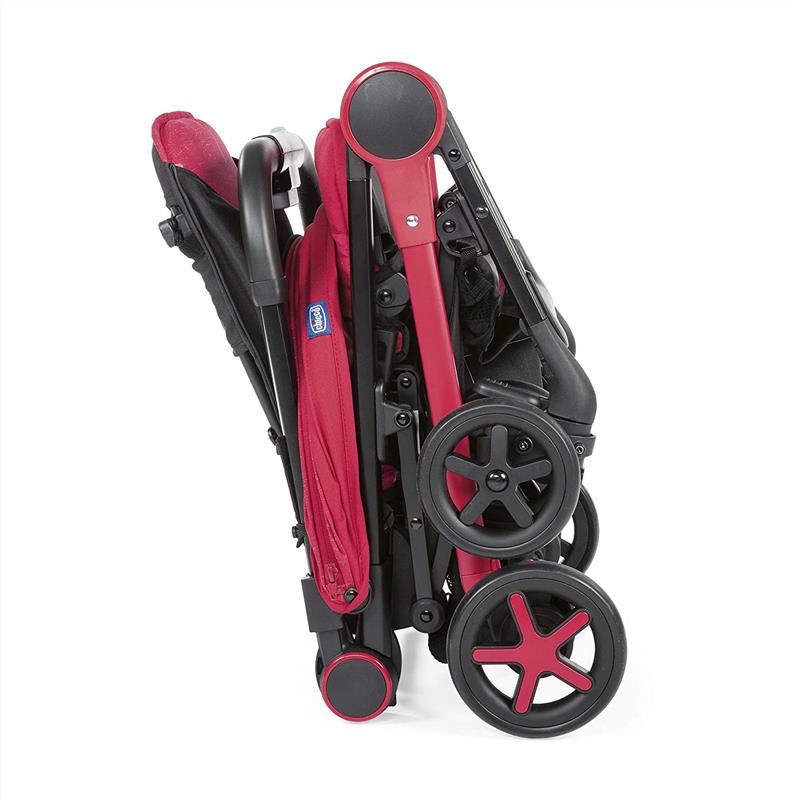 CHICCO PASSEGGINO MIINIMO PER NEONATI TRIO 3 IN COLORE RED PASSION 48X54X26 CM FINO AI 15 KG - 4 POSIZIONI PESO 6.3 KG