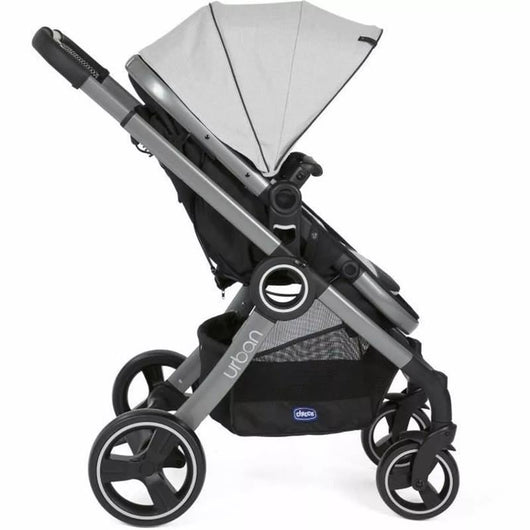 CHICCO PASSEGGINO URBAN PRO CON COLOR PACK GREY MISTI 72X52X36 CM PER BAMBINI CON ACCESSORI - RICHIUDIBILE E COMPATTO