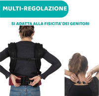 CHICCO MARSUPIO NEONATI MYAMAKI FIT COLOR BORGOGNA MAX 15 KG CON SEDUTA E PANNELLO REGOLABILI SUPPORTO SCHIENA E COLLO LEAF