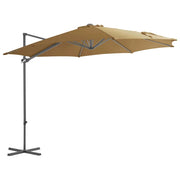 Ombrellone da Giardino con Base Portatile Tortora 276342