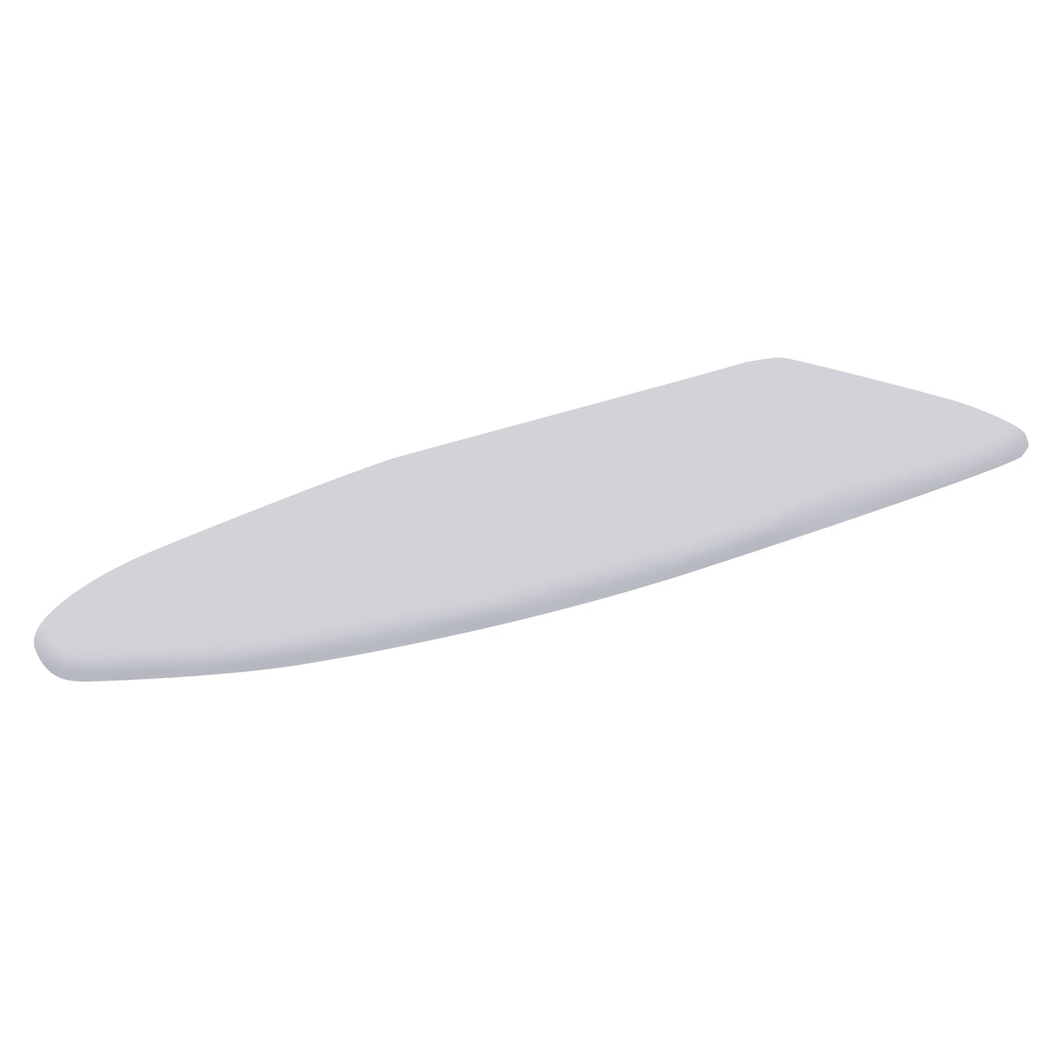 Copriasse Ricambio Asse da Stiro Relax 123x39 cm Cotone Spugna Feltro Grigio