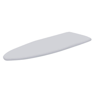 Copriasse Ricambio Asse da Stiro Relax 123x39 cm Cotone Spugna Feltro Grigio