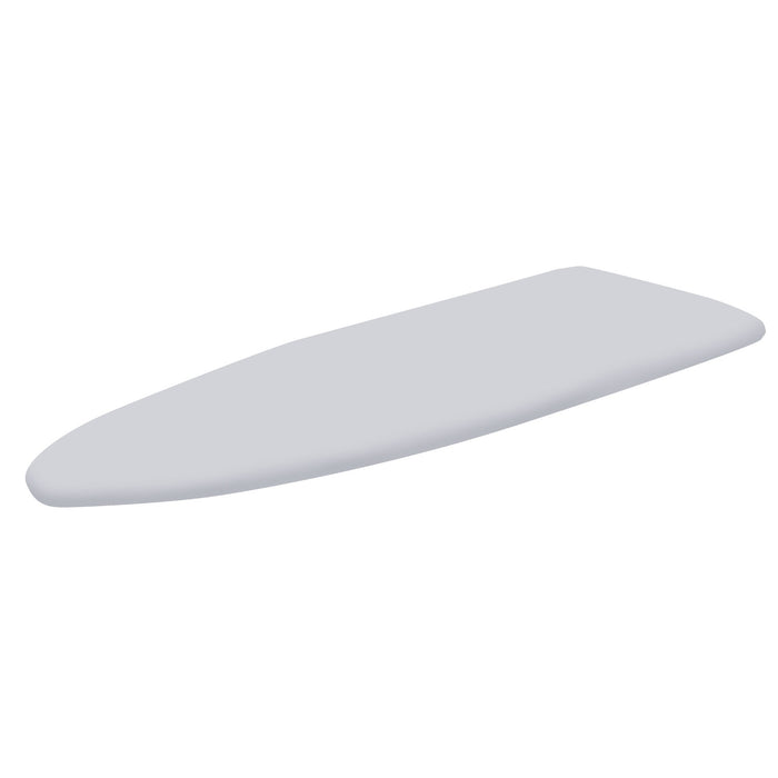 Copriasse Ricambio Asse da Stiro Relax 123x39 cm Cotone Spugna Feltro Grigio