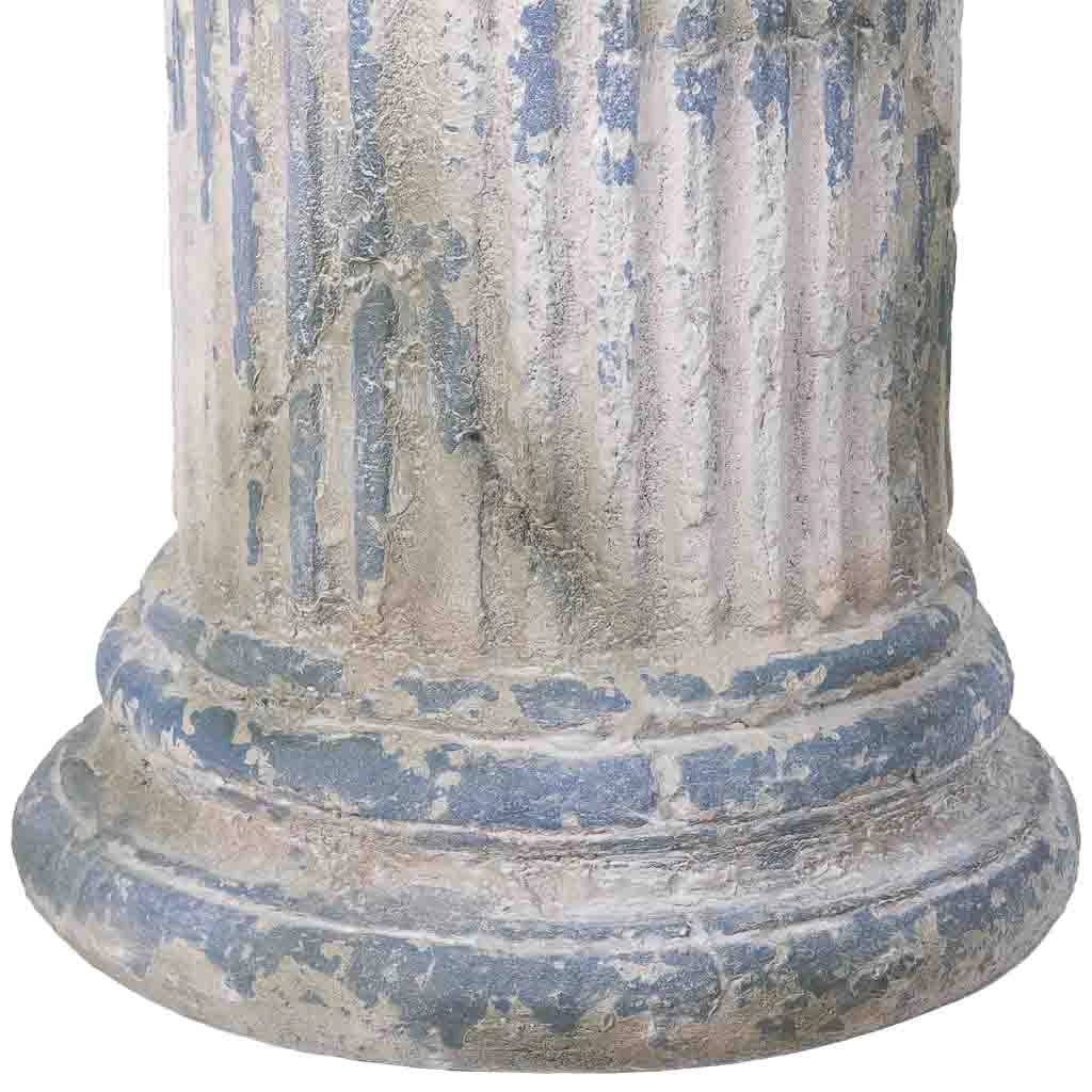 Colonna decorativa color pietra, 27x27x38h cm