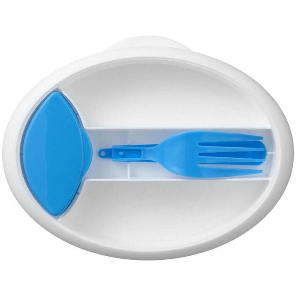 Trade Shop - Contenitore Cibo Porta Pranzo Posate Forchetta Pieghevole Contorni Ovale Lavoro -