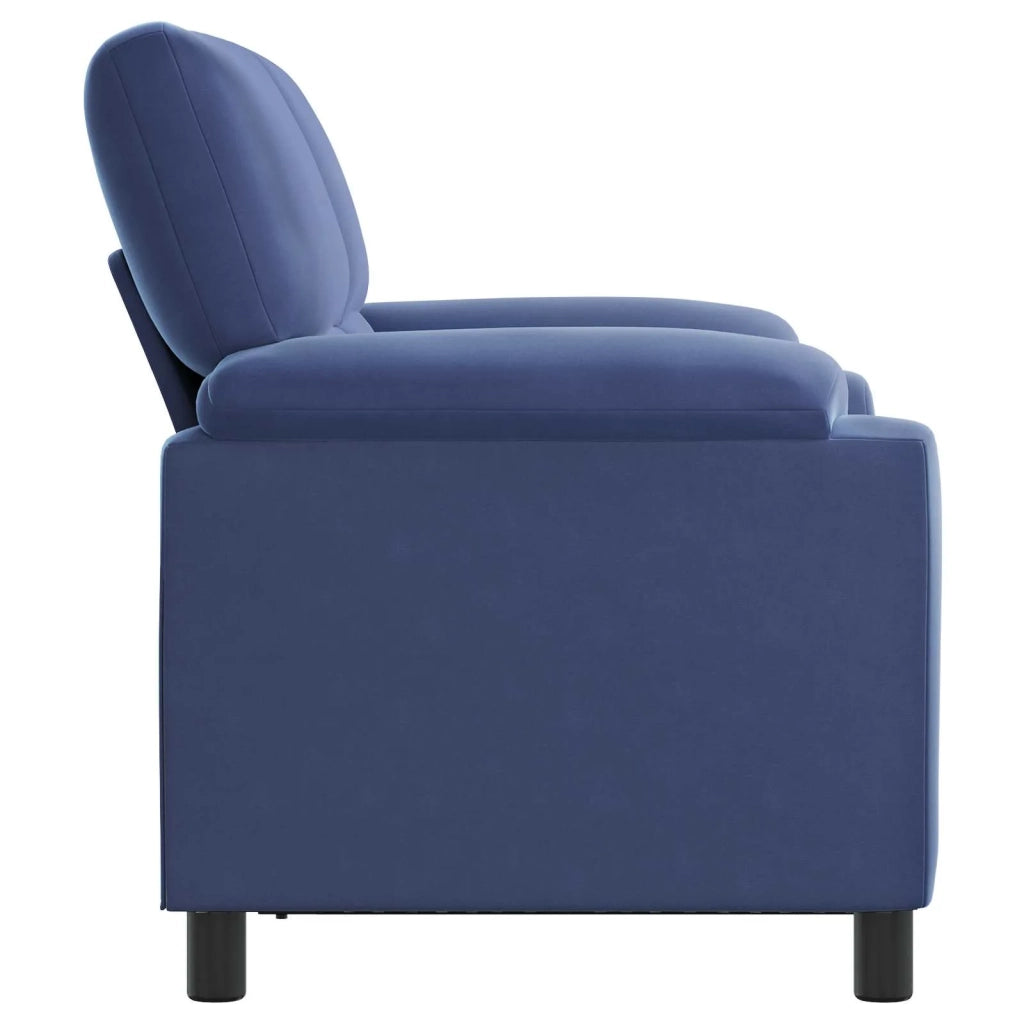 Divano Blu Polizia 154 x 85 x 93 cm Velluto 42040833