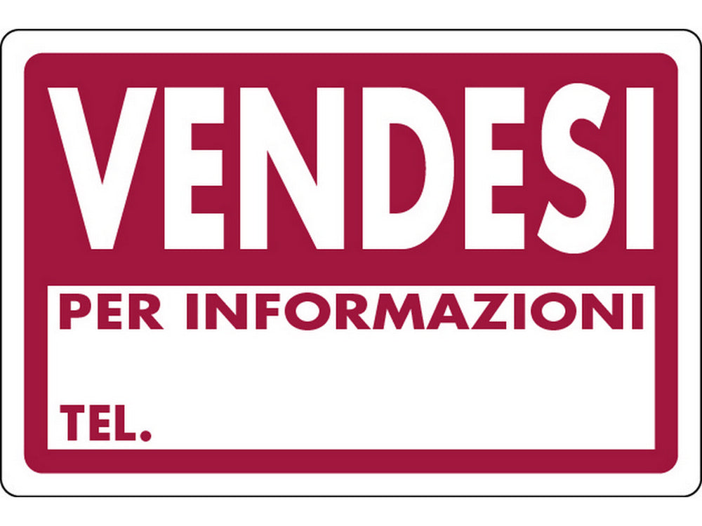 cartello segnaletico vendesi  cm. 30x20 cod:ferx.vit7781