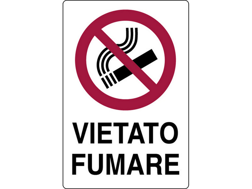 cartello segnaletico vietato fumare  cm. 20x30 cod:ferx.vit7777