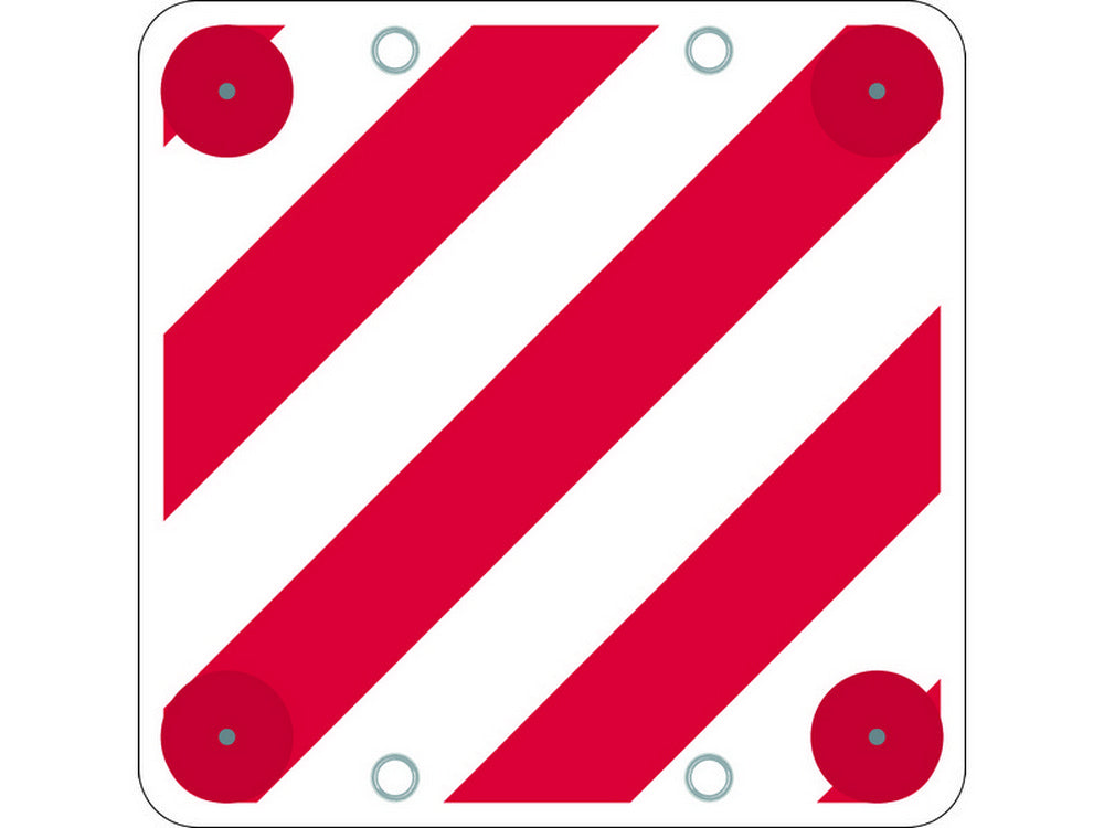 cartello segnaletico carichi sporgenti non omologato cm. 50x50 cod:ferx.vit7786