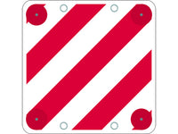 cartello segnaletico carichi sporgenti non omologato cm. 50x50 cod:ferx.vit7786