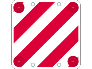 cartello segnaletico carichi sporgenti non omologato cm. 50x50 cod:ferx.vit7786