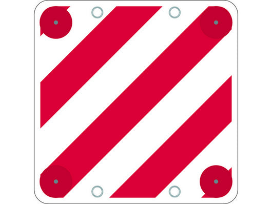 cartello segnaletico carichi sporgenti non omologato cm. 50x50 cod:ferx.vit7786