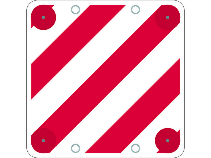 cartello segnaletico carichi sporgenti non omologato cm. 50x50 cod:ferx.vit7786