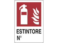 cartello segnaletico estintore  cm. 20x30 cod:ferx.vit19050