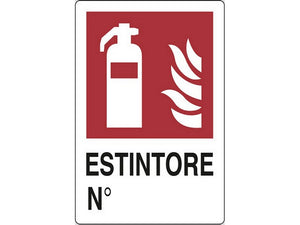 cartello segnaletico estintore  cm. 20x30 cod:ferx.vit19050
