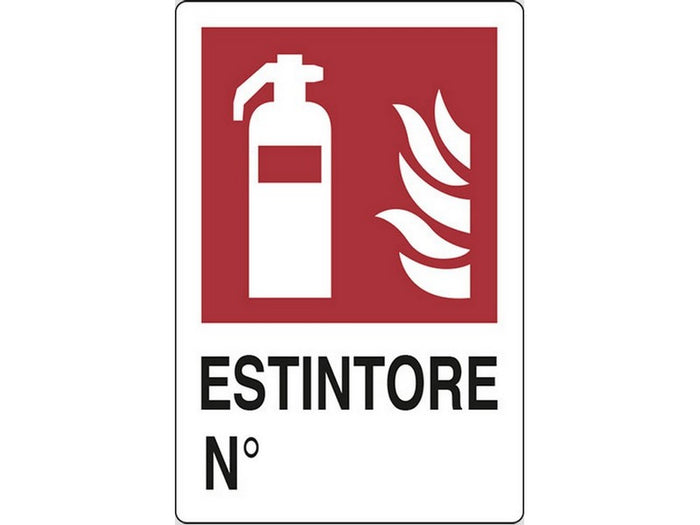 cartello segnaletico estintore  cm. 20x30 cod:ferx.vit19050