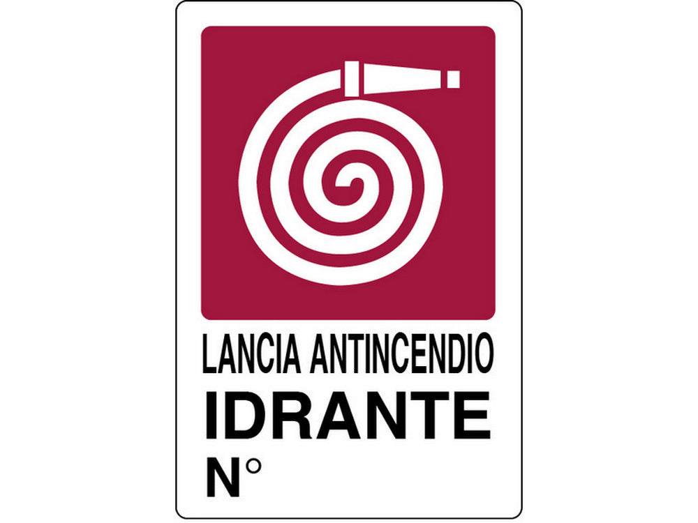 cartello segnaletico idrante  cm. 20x30 cod:ferx.vit19051