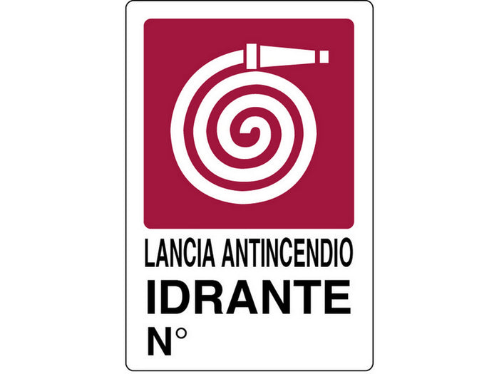 cartello segnaletico idrante  cm. 20x30 cod:ferx.vit19051