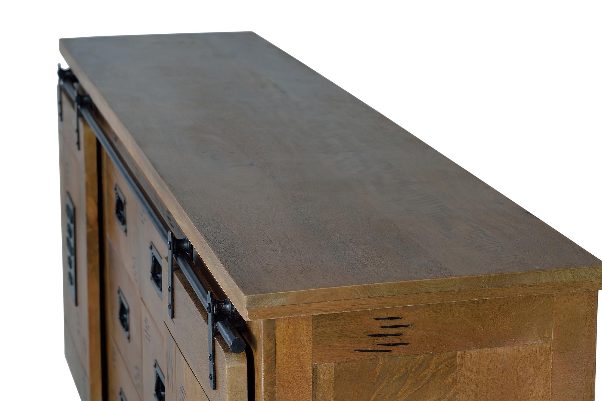 Credenza in legno di mango e metallo