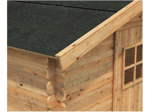 Casetta di legno Rita in abete impregnato cm296x296xH235 Losa