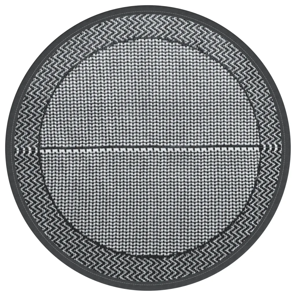 Tappeto da Esterno ARAKIL Grigio Ã˜200 cm in PP