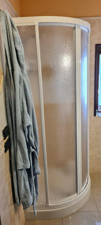 Box doccia pannelli acrilico - Semicircolare - Misura: 75 x 75 x 185h - RAGGIO 38 cm