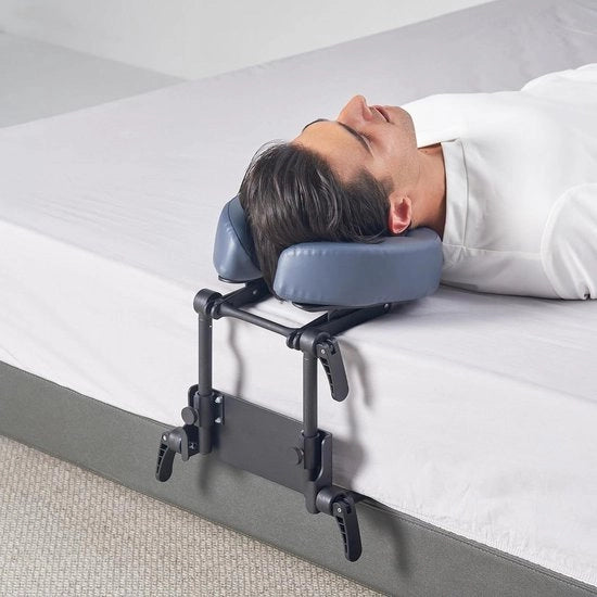 Supporto per la schiena da massaggi set portatile per letto tavolo sdraiato seduto - leggermente pieghevole e regolabile - cuscino ergonomico 76 cm - inclusa borsa portatile matrice da massaggi