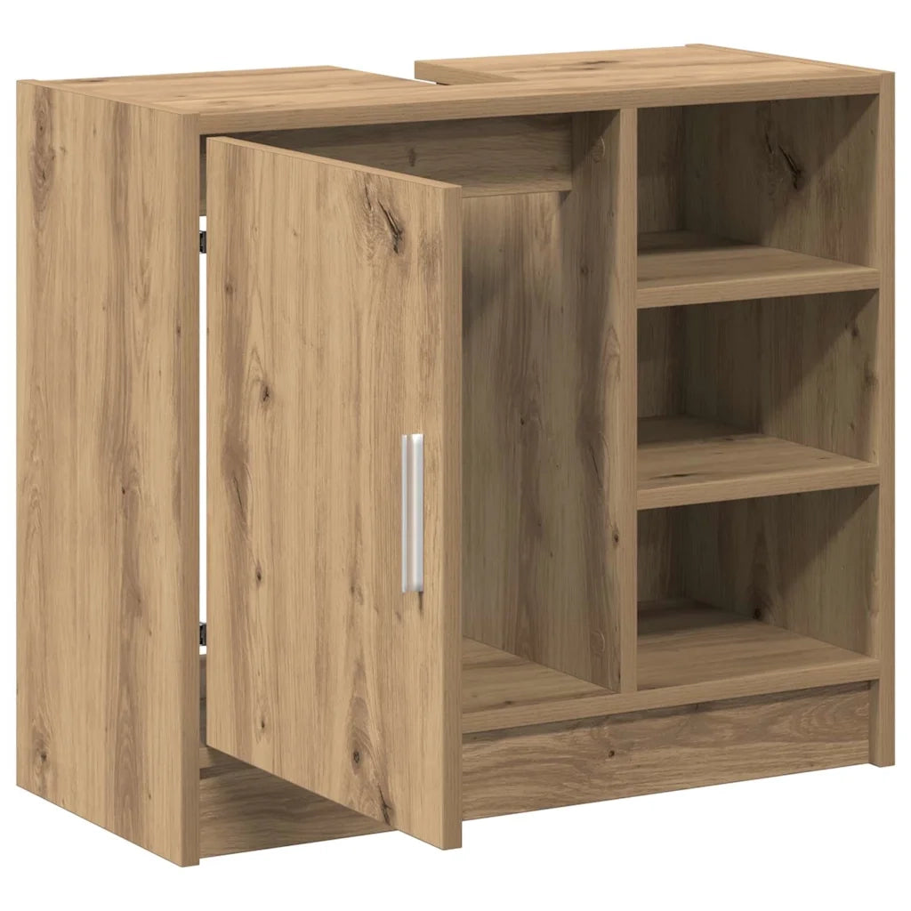Mobile da Bagno con porta Rovere artigianale 63 x 29 x 55 cm 869213