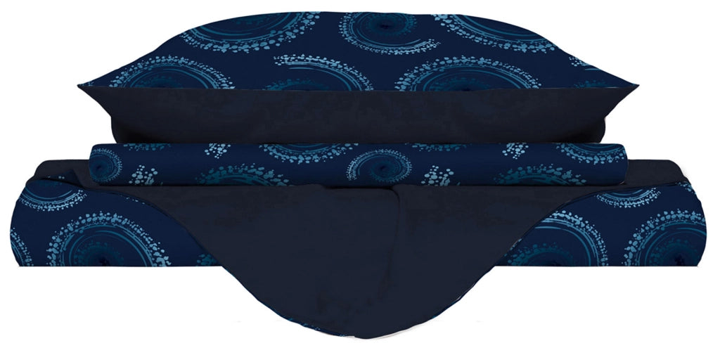 Copripiumino Singolo Double Face con Federe Stampato Vortex