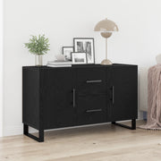 Sideboard  Nero Rovere 100x36x60 cm Legno ingegnerizzato