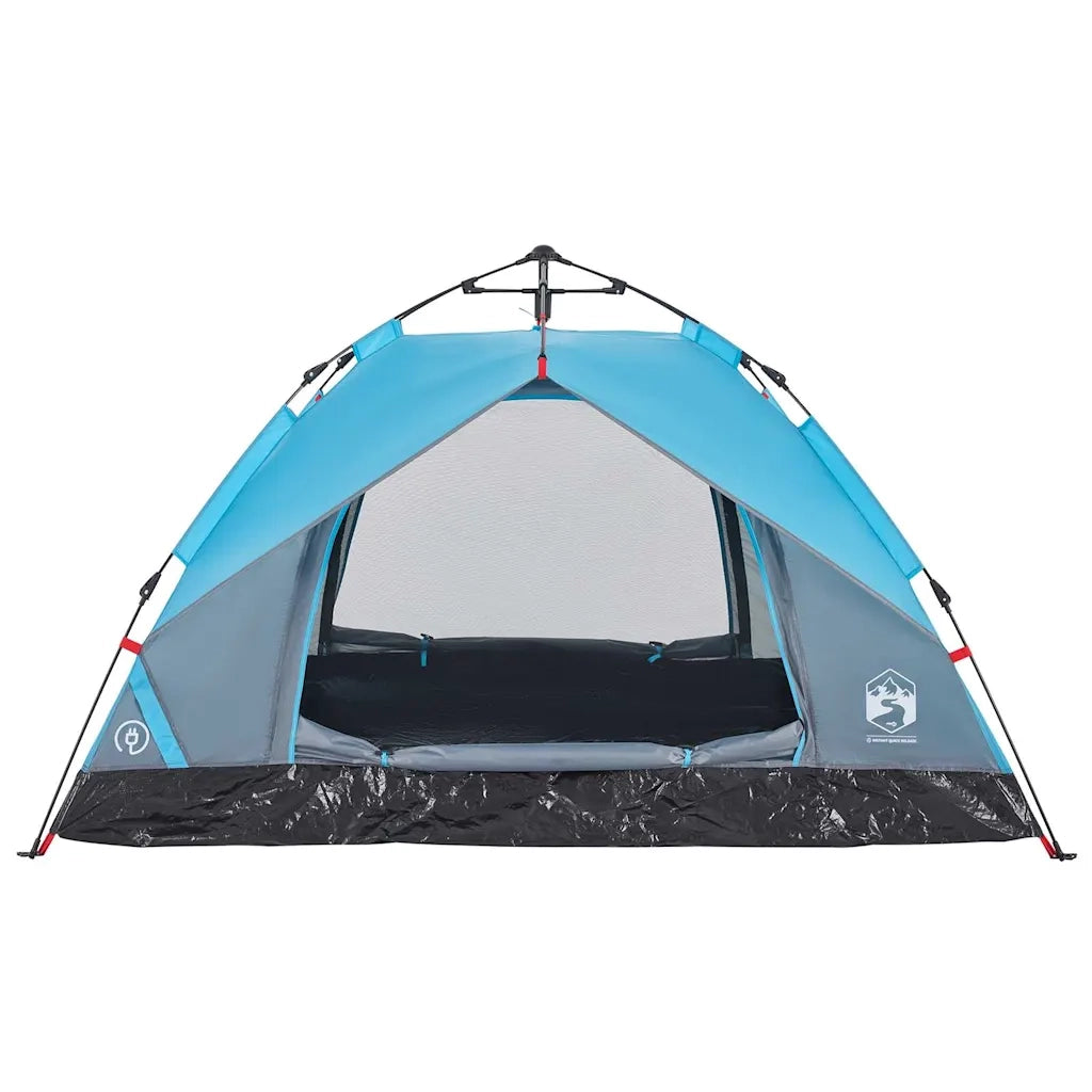 Tenda a Cupola da Campeggio 3 Persone Blu a Rilascio Rapido 4004194