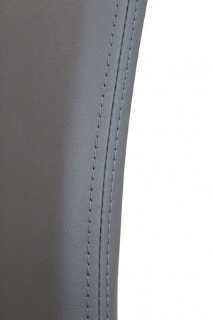 Sedia Cammie 41x50x91 h cm in Similpelle Grigio scuro