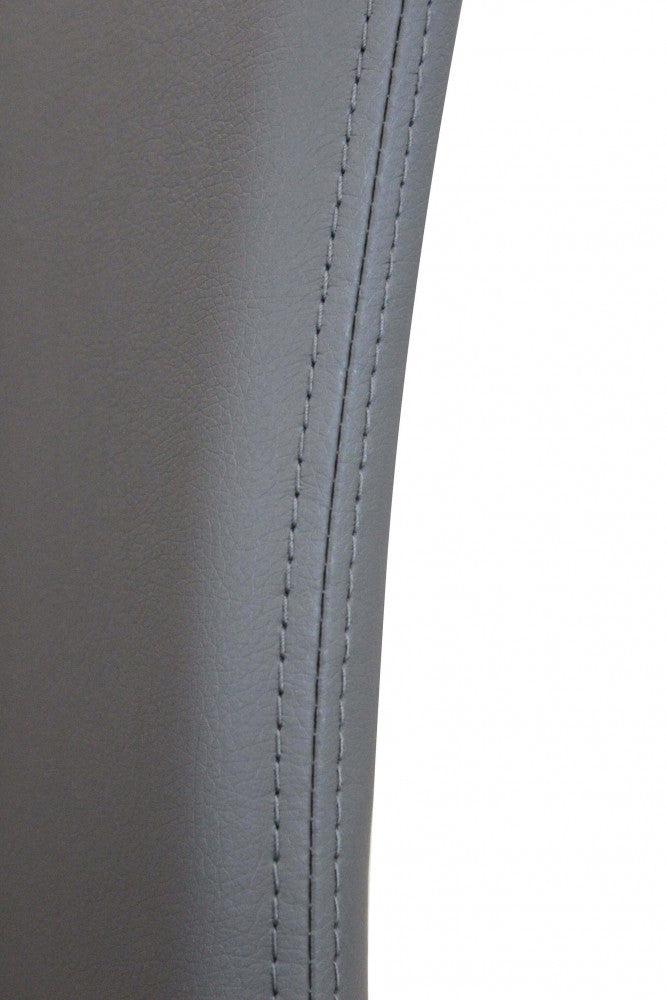 Sedia Cammie 41x50x91 h cm in Similpelle Grigio scuro