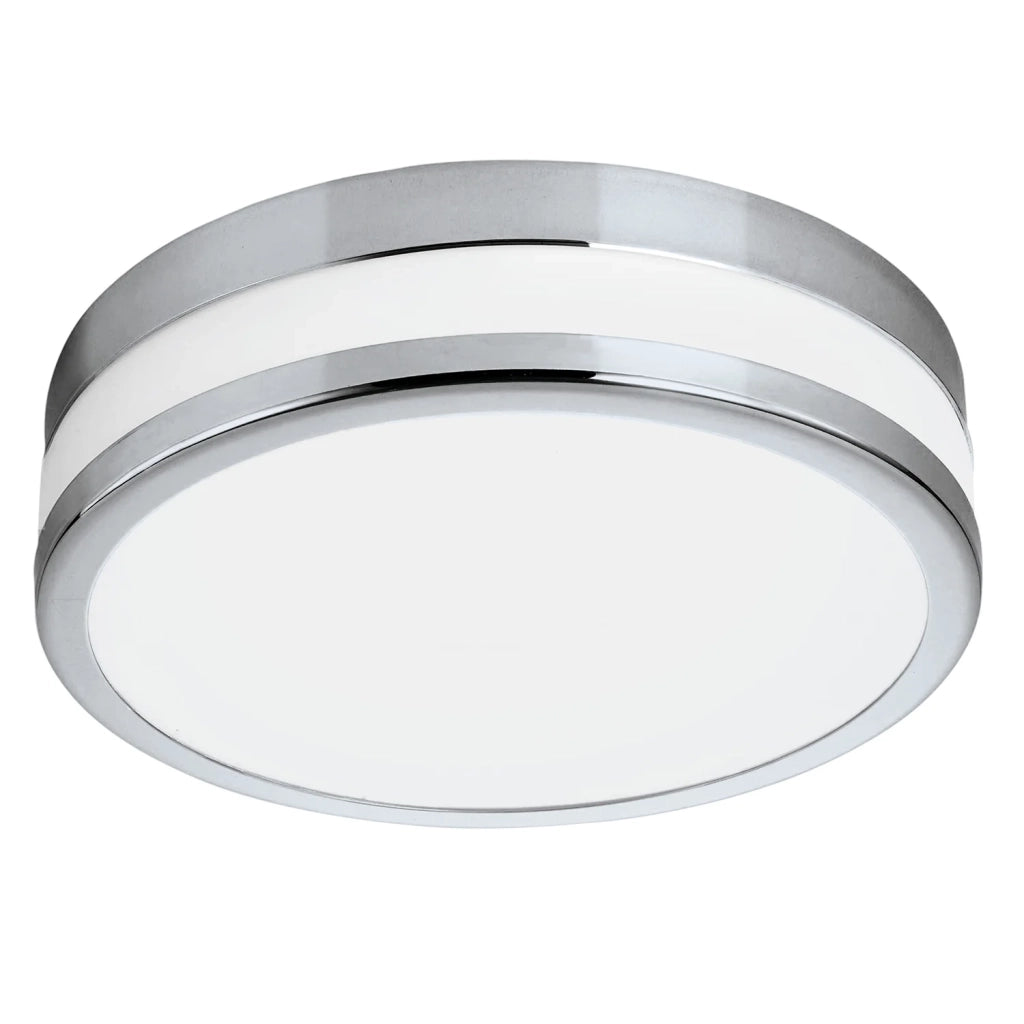 Plafoniera Moderna Led Palermo Acciaio Cromo 3 Luci Led Integrato 3,6W
