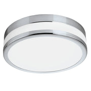 Plafoniera Moderna Led Palermo Acciaio Cromo 3 Luci Led Integrato 3,6W