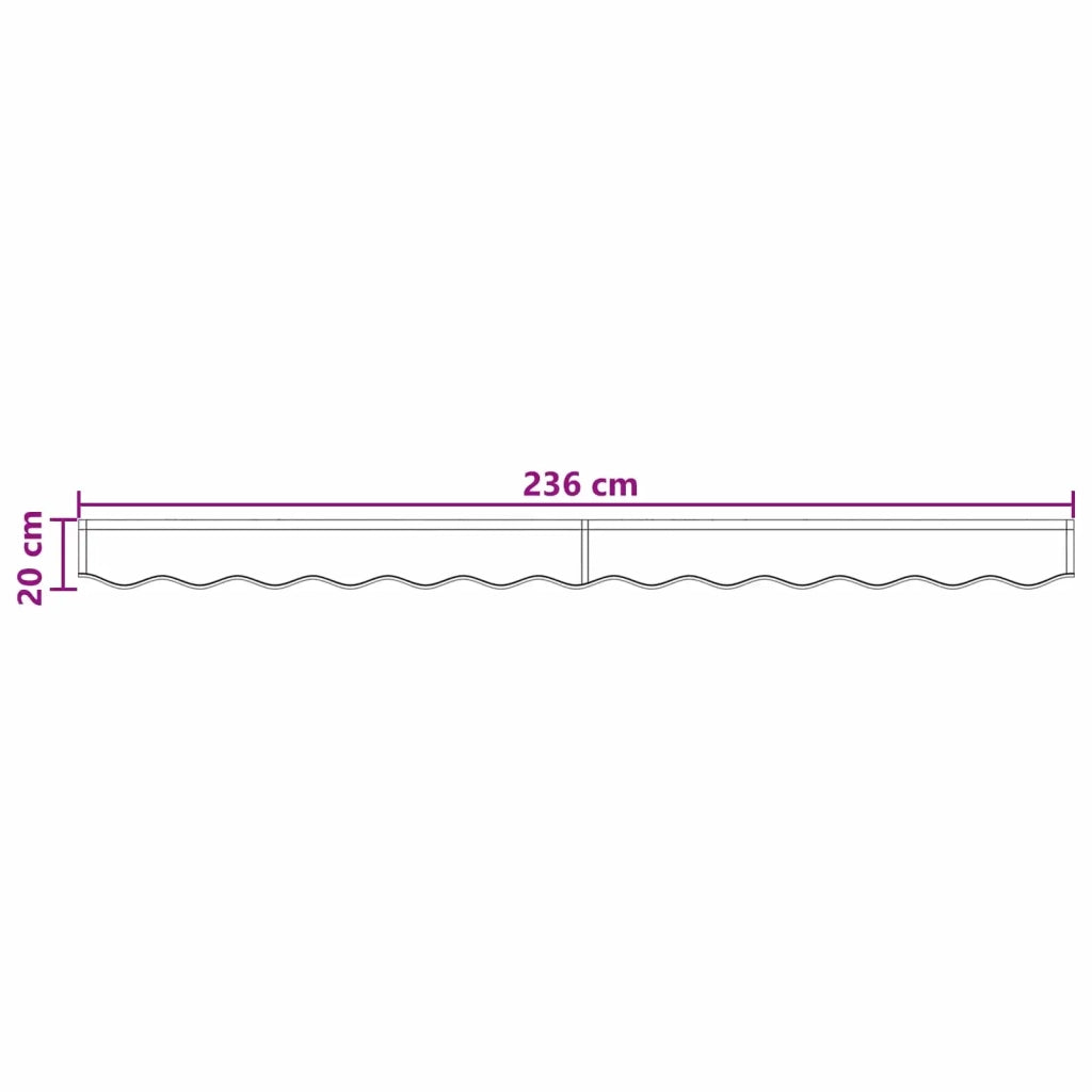 Sostituzione della mantovana per tenda Tortora 236 x 20 cm 964899