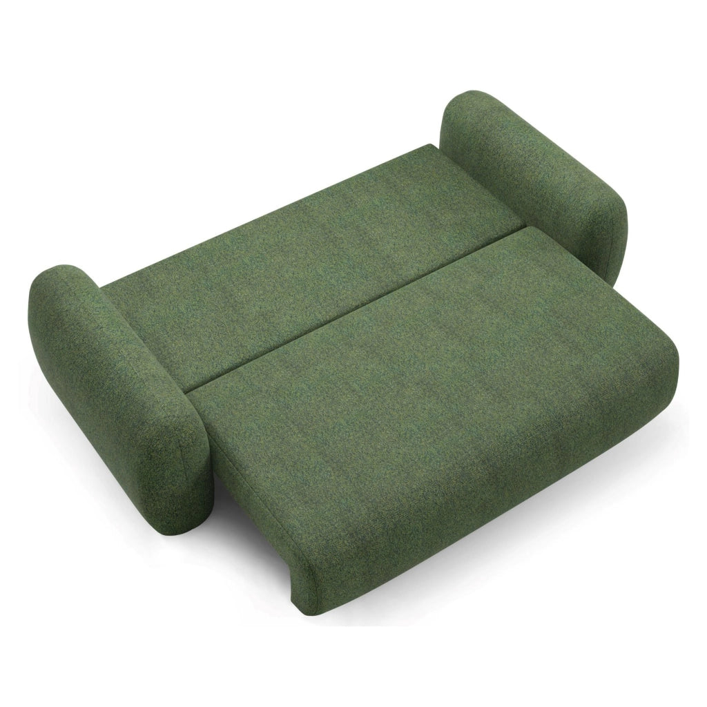 Sessame, Divano Letto 3 Posti Contenitore, 266x121 cm Verde