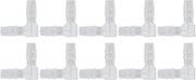 Set di 10 connettori a T in plastica per connessioni di tubi con filo spinato e adattatori L (6mm)