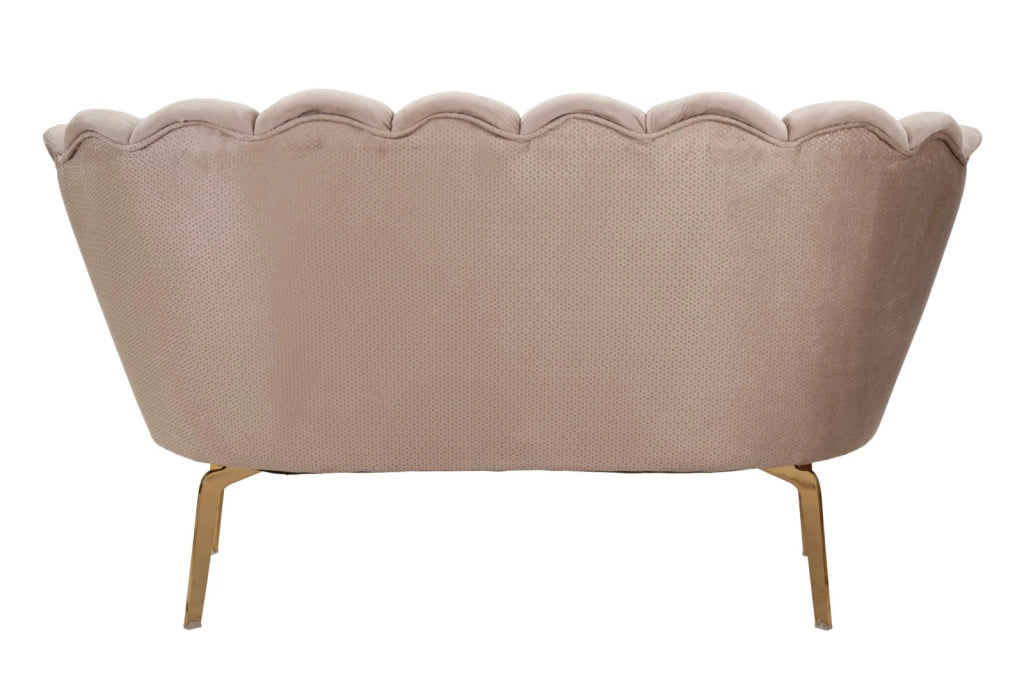 Divano 2 Posti 136x76x78 cm in Tessuto Imbottito
