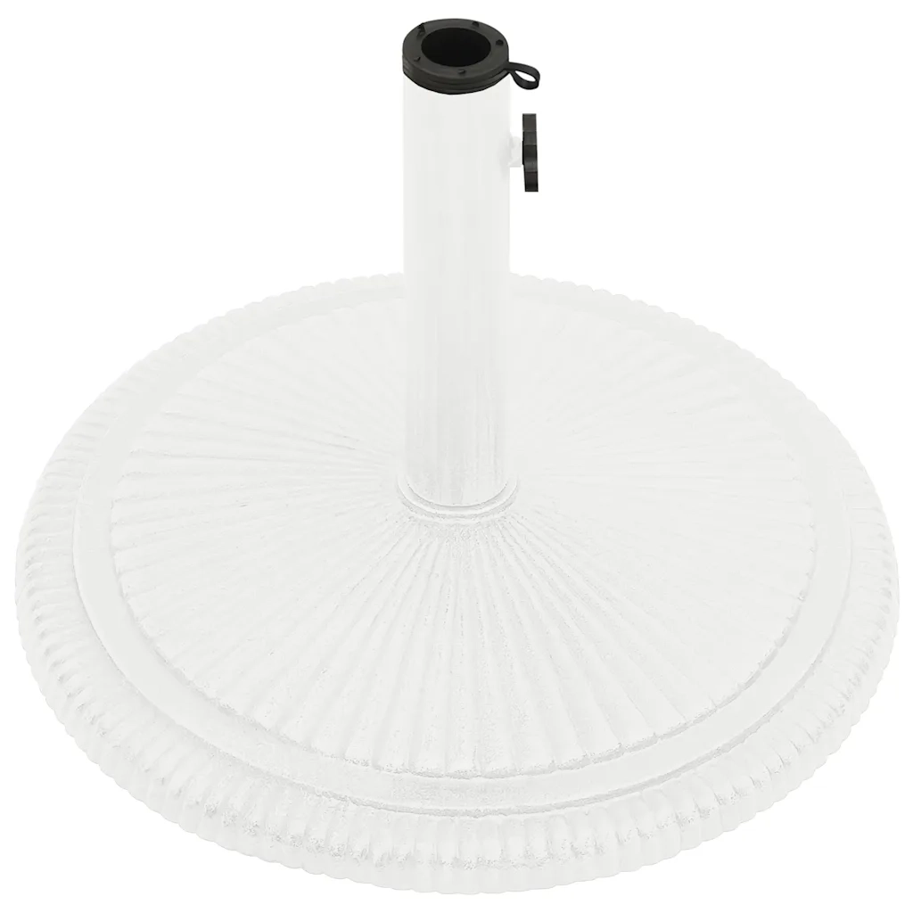 Base per ombrellone-Supporto per ombrellone Bianca 45x45x30 cm in Ghisa