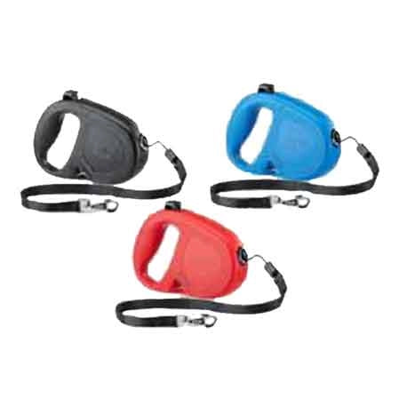 GUINZAGLIO PER CANI 'FLIPPY ONE' 5 mt, Per cani fino a 35 Kg - Col. Blu
