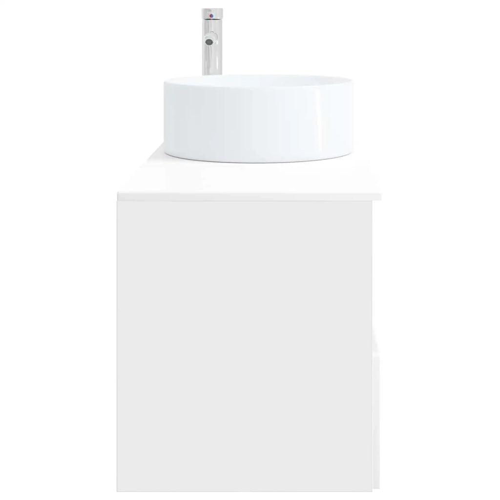 Set di mobili per il bagno 2 pz Bianco Legno ingegnerizzato 3404104